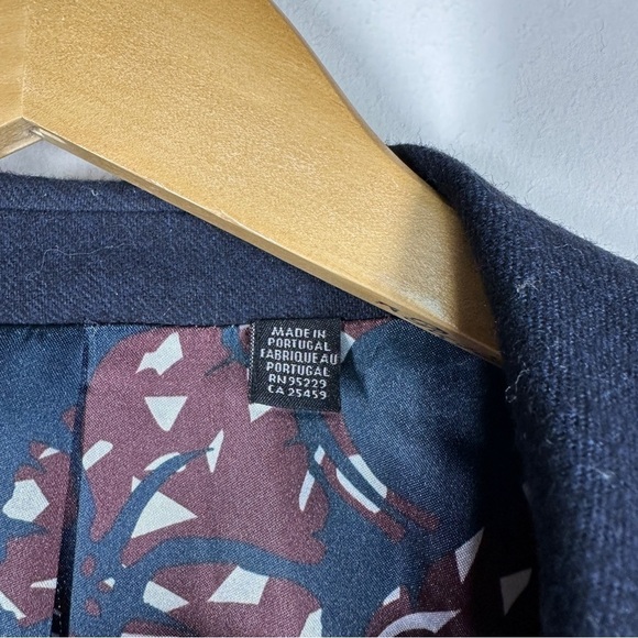 NWOT Ted Baker London Matza Wool Blend Sport Coat Navy 6 US XXL - Picture 5 of 13